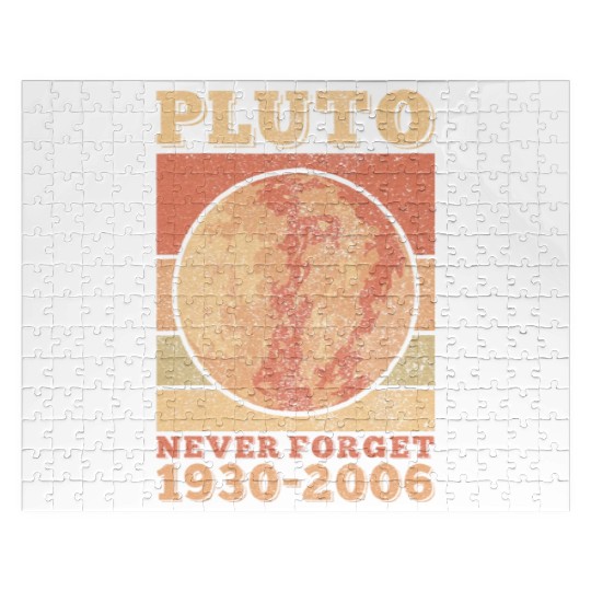 Pluto Never Forget Space Science Astronomy Jigsaw Puzzles
