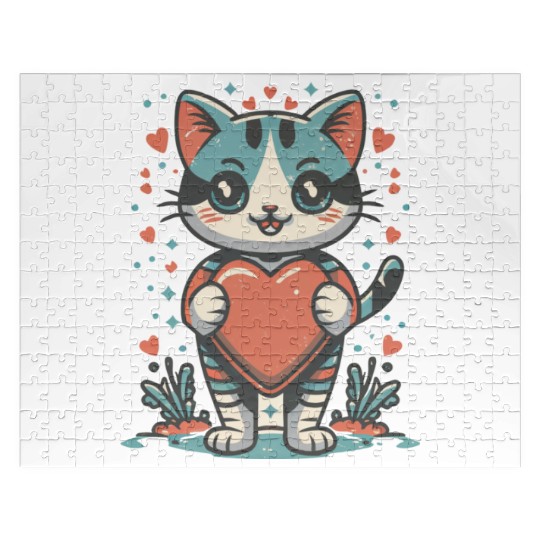 cat mom Jigsaw Puzzles