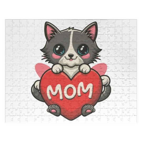 cat mom Jigsaw Puzzles