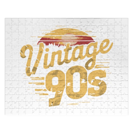Nostalgic Vintage 90s Sunset For all, who Love Jigsaw Puzzles