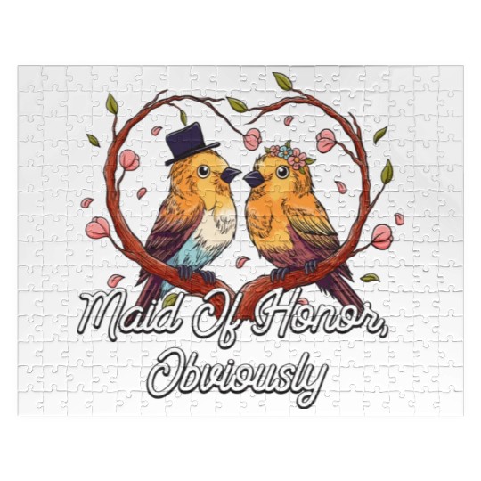 Maid Of Honor Obviously Best Woman Bridesmaid Best Jigsaw Puzzles
