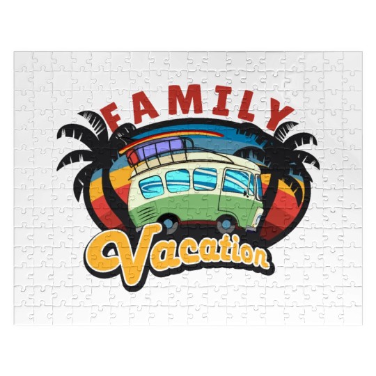 mini bus on a family vacation trip Jigsaw Puzzles