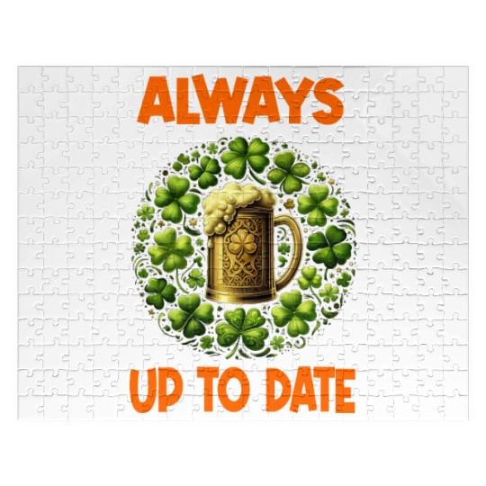 St. Patcic Day - green graphic for Jigsaw Puzzles, mugs