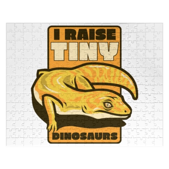 I Raise Tiny Dinosaurs Gekkota Crested Lizard Jigsaw Puzzles