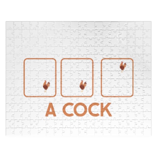Funny How To Hold A Cock Chicken Farmer Jigsaw Puzzles