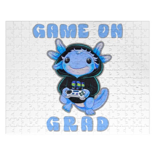 Cute Axolotl Gaming Design Jigsaw Puzzles