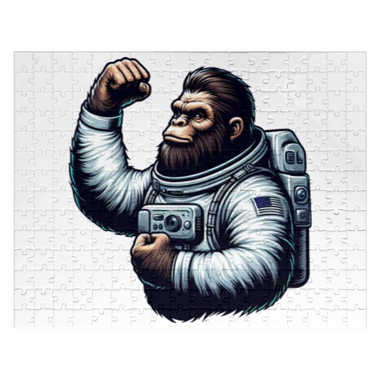 Astronaut Monkey Chimpanzee Gorilla Jigsaw Puzzles