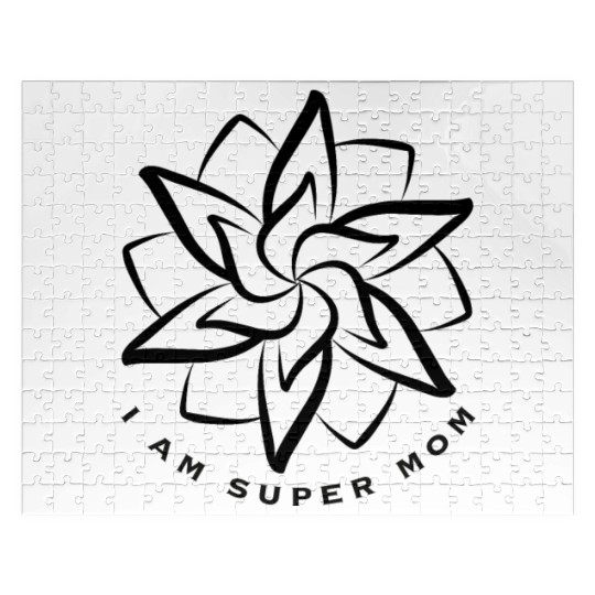 I Am Super Mom Affirmation Apparel Jigsaw Puzzles