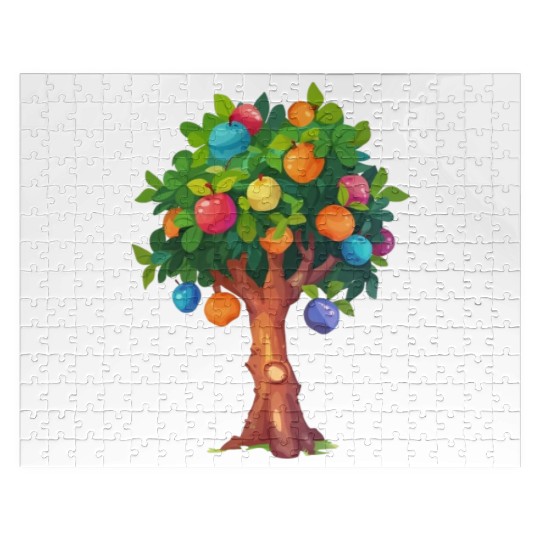 Colorful Enchanted Fantasy Tree Jigsaw Puzzles