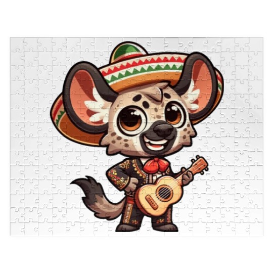 Cinco de Mayo Hyena Giraffe Mariachi Jigsaw Puzzles