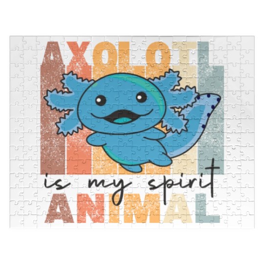 Axolotl Is My Spirit Animal - Sweet Axolotl Jigsaw Puzzles