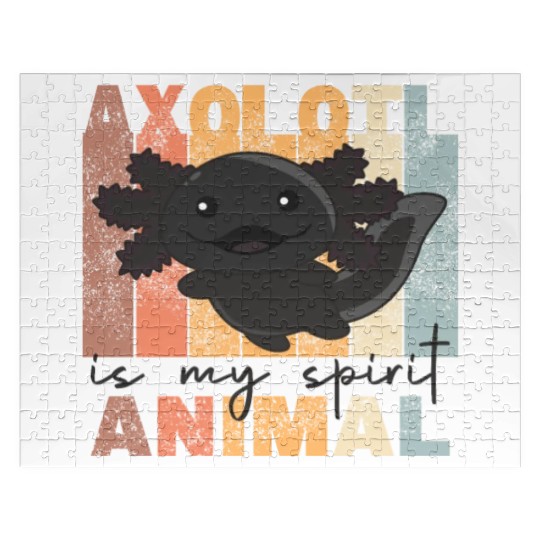 Axolotl Is My Spirit Animal - Sweet Axolotl Jigsaw Puzzles