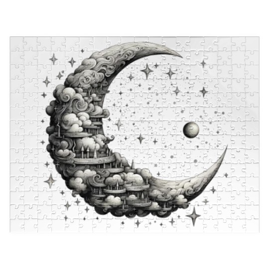 Cool Full Moon - Solar Eclipse, Moon Phases Total Jigsaw Puzzles