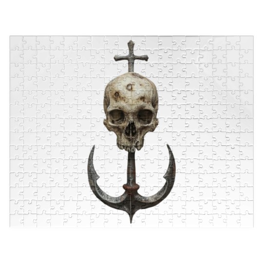 Skull and Anchor Jigsaw Puzzles