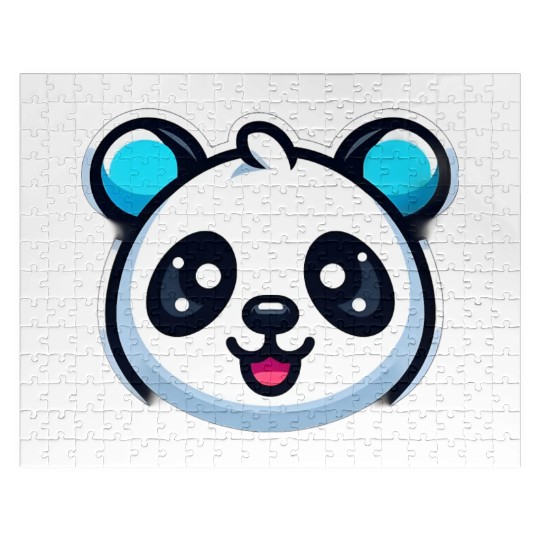 Cute Baby Cute Panda Face Jigsaw Puzzles