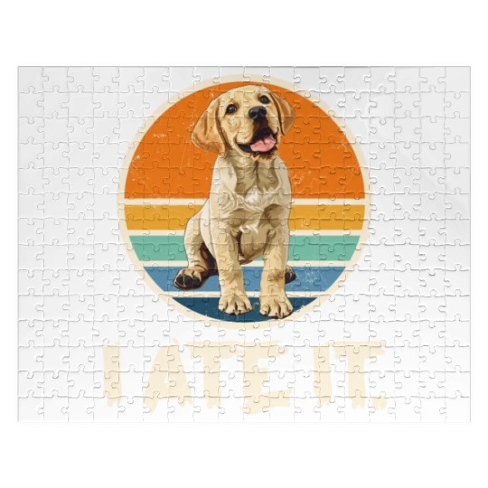 Labrador Hungry I ATE IT. Labrador Dog Owners Jigsaw Puzzles