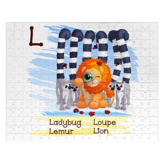 L Alphabet Ladybug Loupe Lemur Lion Jigsaw Puzzles