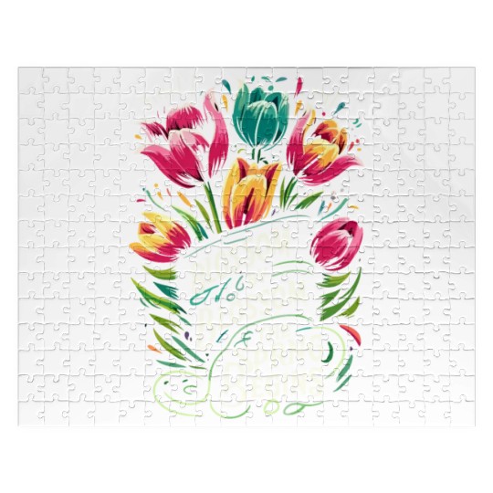 Tulips Tulip Flower Yes I Talk To Tulips Jigsaw Puzzles