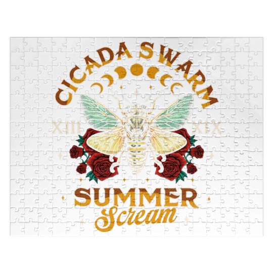 Entomology Cicada Lover 2024 Cicada Swarm Summer Jigsaw Puzzles