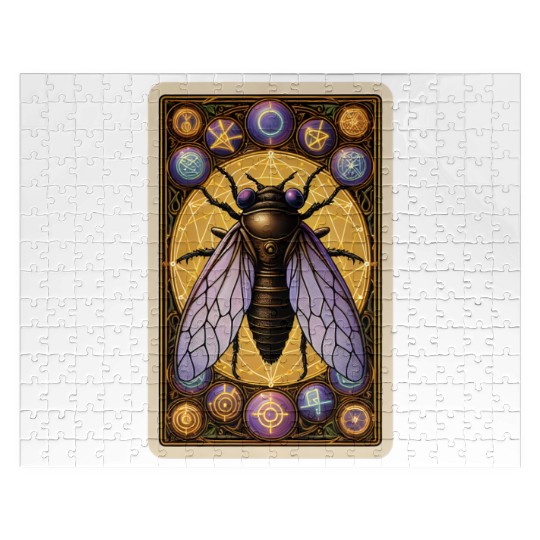 CICADA INVASION 2024 TAROT CARD, CICADAGEDDON 2024 Jigsaw Puzzles