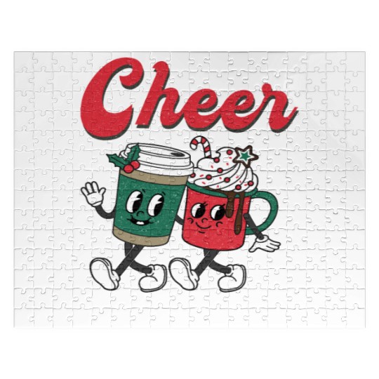Christmas Cheer in a cup Funny Christmas Jigsaw Puzzles