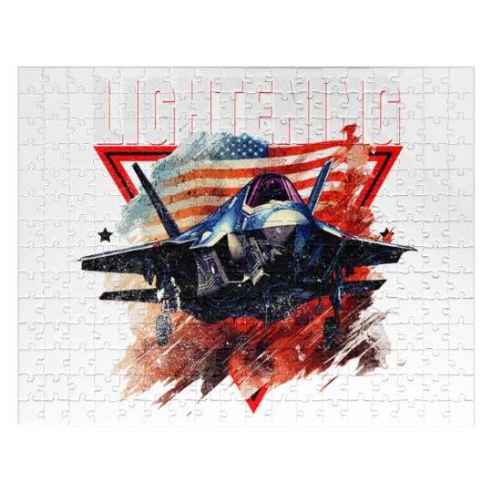 F35 Lightning Fighter Jet Plane Veteran Military Jigsaw Puzzles