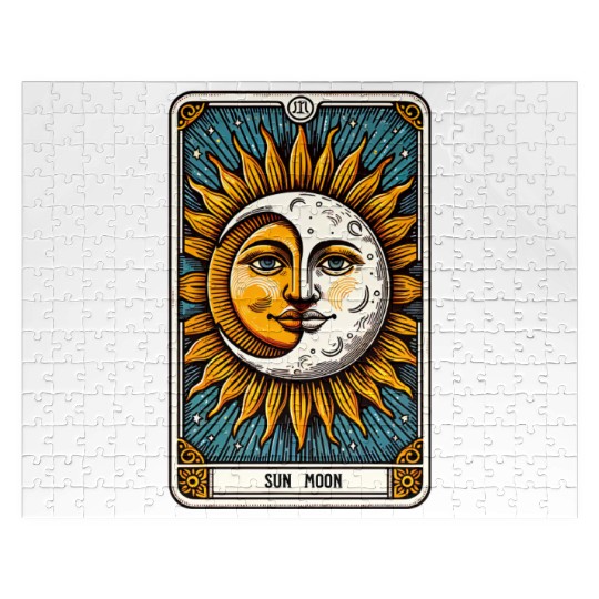 Tarot Card Sun Moon Jigsaw Puzzles