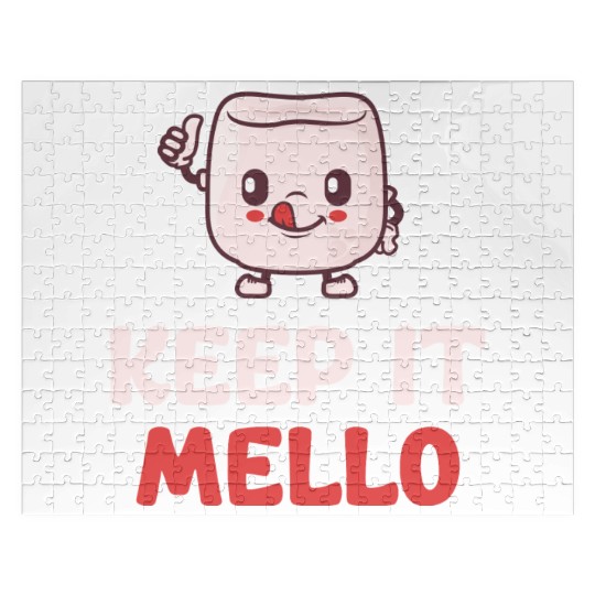 Keep It Mello Marshmallow Puns Cocoa RV Mountain Jigsaw Puzzles
