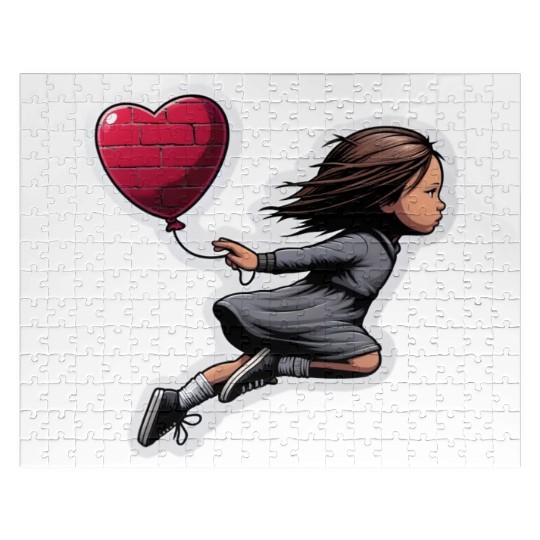 Girl with Balloon by Banksy, Iconic Street Art Jigsaw Puzzles