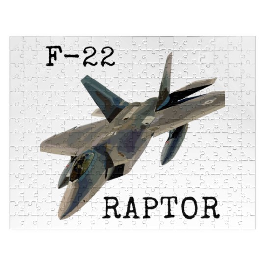 Air Force F-22 Raptor Fighter Jet Military Pilot Jigsaw Puzzles