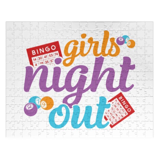 Girls Night Out Bingo Player Bingo Jigsaw Puzzles