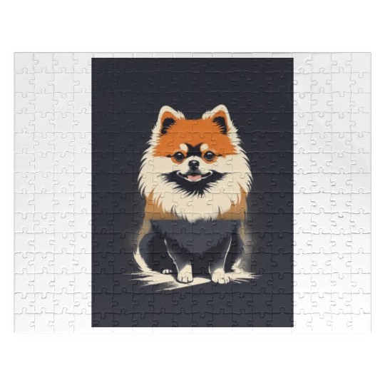 Pomeranian Dog 2 - Japanese Old Vintage Jigsaw Puzzles