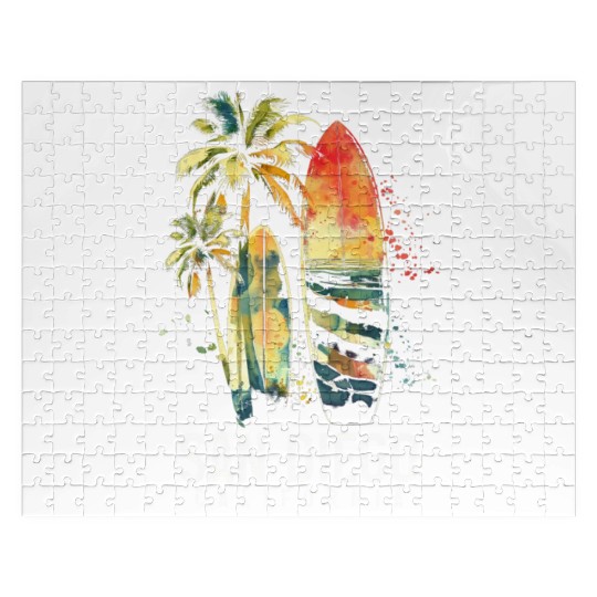 San Diego California Surf Surfer Gift Jigsaw Puzzles