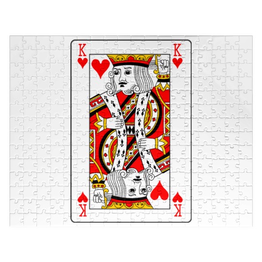 King of Hearts Playing Card Jigsaw Puzzles