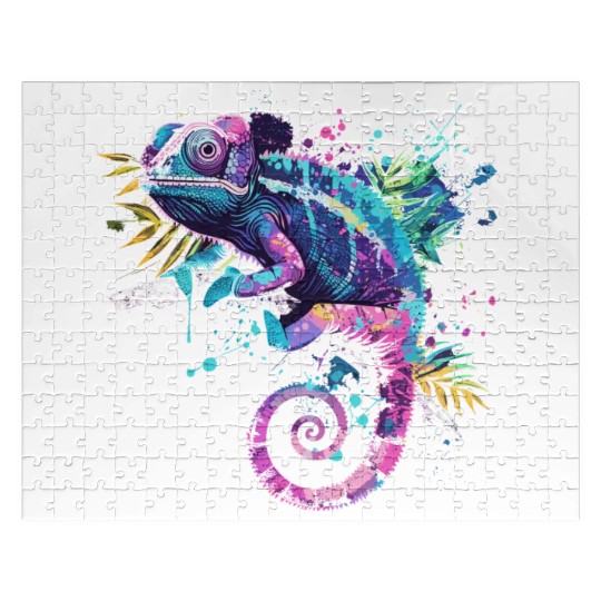 Chameleonaire A Rich Lizard for Lizard Pet Lover Jigsaw Puzzles