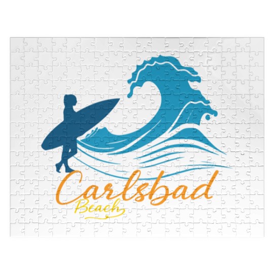 CARLSBAD BEACH San Diego California Jigsaw Puzzles