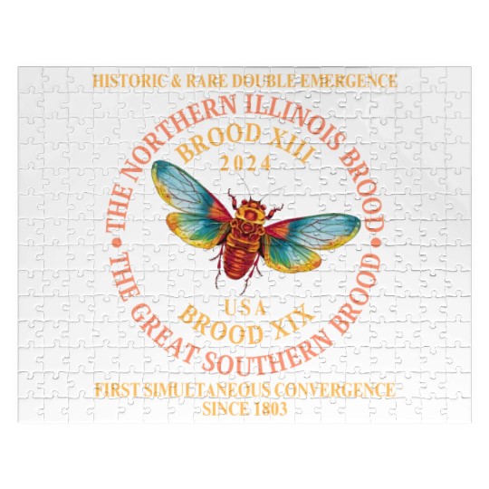Cicada Brood XIII Brood XIX 2024 Emergence Jigsaw Puzzles