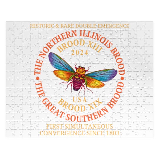 Cicada 2024 Event Brood XIX & XIII Emergence Jigsaw Puzzles