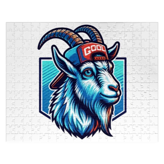 Gaming Goat Controller Geek Design Jigsaw Puzzles