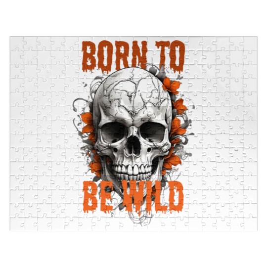 skull born to be wild Jigsaw Puzzles