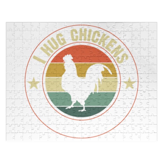 I Hug Chickens: Embrace Love Jigsaw Puzzles