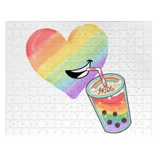 Rainbow heart Jigsaw Puzzles