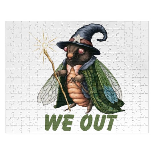 Funny Cicada We Out Cute Cicada Brood Emergence Jigsaw Puzzles
