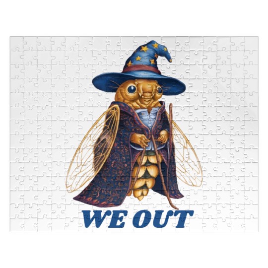 Funny Cicada We Out Cute Cicada Brood Emergence Jigsaw Puzzles