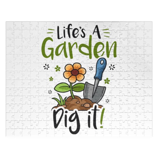 Life's A Garden Dig it Gardening for Women Light Jigsaw Puzzles