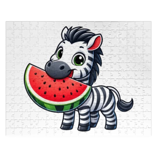 Zebra melon watermelon fruit fruity Jigsaw Puzzles