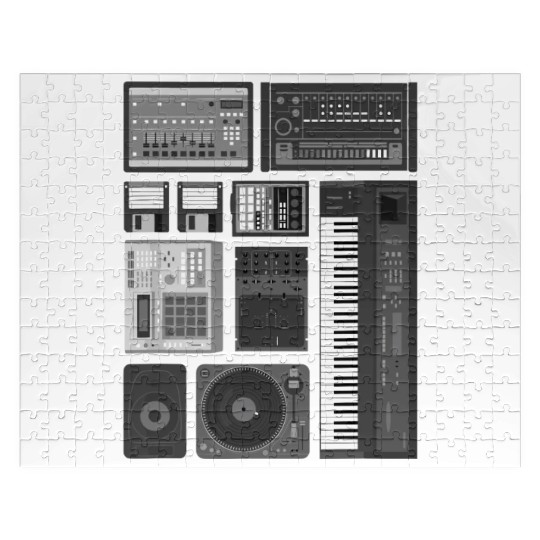 Old School Hip Hop Rap Music Beat Maker Jigsaw Puzzles