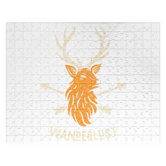 wanderlust deer Jigsaw Puzzles