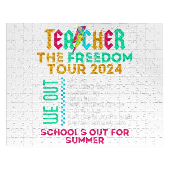 Teacher The Freedom Tour 2024 School's Out Jigsaw Puzzles