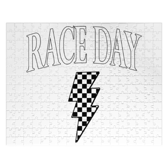 Race Day Checkered Jigsaw Puzzles